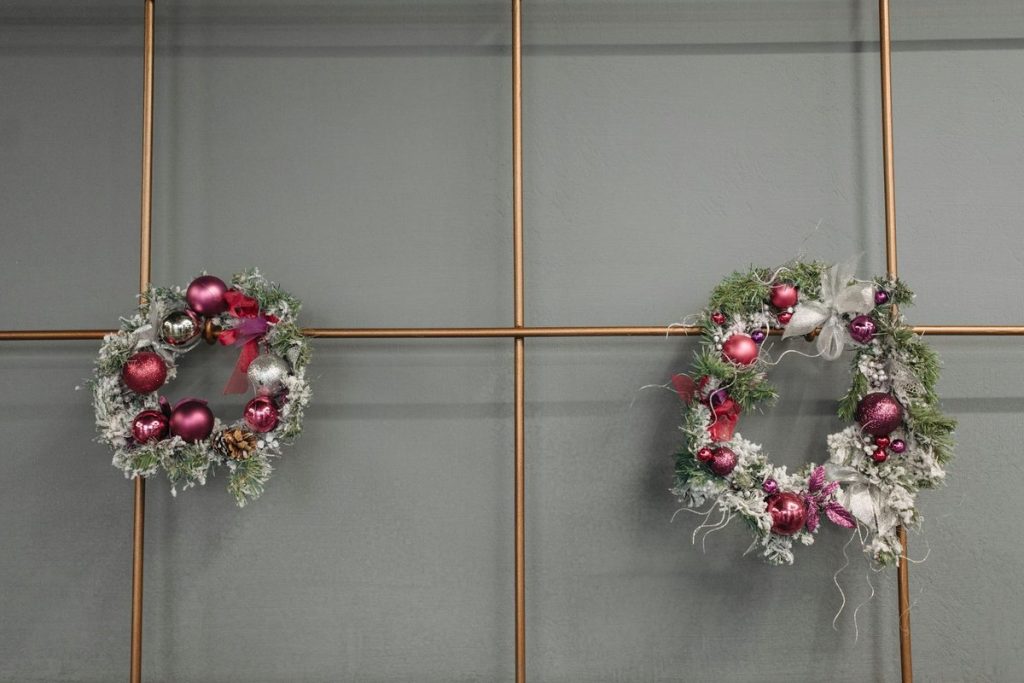 tuto couronne de noël en tissu